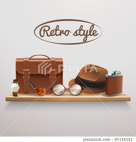 Gentleman Accessories Realistic Shelf Gentleman Accessories Realistic Shelf 95156581