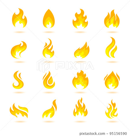 Fire Flames Icons 95156590