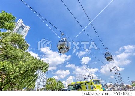 橫濱港未來城市景觀索道和地標塔 95156736