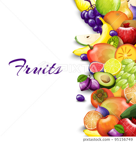 Fruits Border Background 95156749