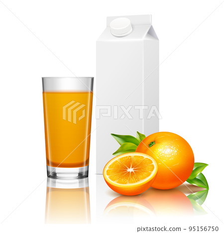 Fruit Juice Packaging Realistic Composition Fruit Juice Packaging Realistic Composition 95156750