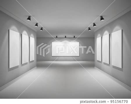 Gallery Interior Realistic Gallery Interior Realistic 95156770