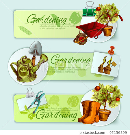 Gardening Banner Set 95156899