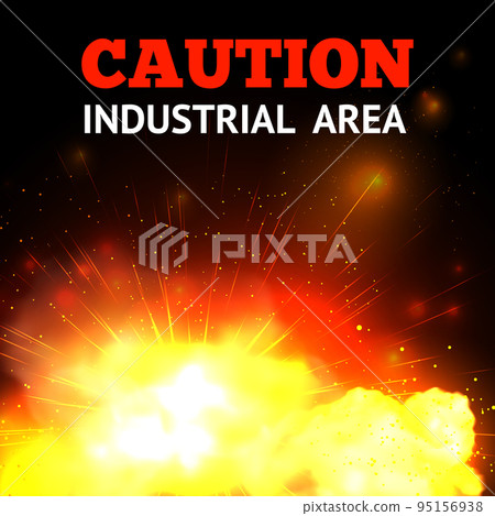 Explosion Fire Background Explosion Fire Background 95156938