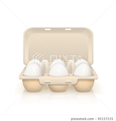 Eggs In Box Illustration 95157235