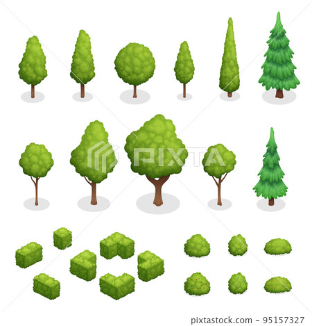 Park Plants Isometric Set 95157327