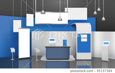 Exposition Stand Mockup Composition 95157364