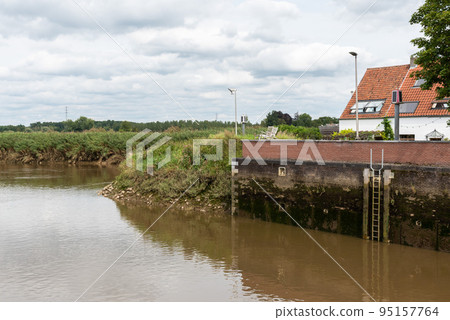 Zemst, Flemish Brabant Region- Belgium - House at the banks of the River Senne 95157764