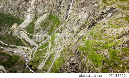 Trollstigen mountain road in Norway Trollstigen mountain road in Norway 95158032