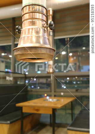 Yakiniku restaurant table and exhaust duct on top (Korea) 95158393