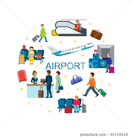 Flat Airport Round Concept 95158520