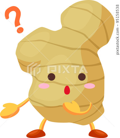 Illustration of a cute ginger character with a curious face Illustration of a cute ginger character with a curious face 95158538