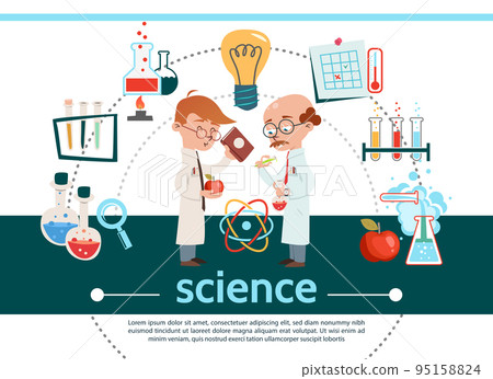 Flat Science Composition 95158824