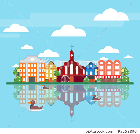 Flat Spring City Landscape Concept Flat Spring City Landscape Concept 95158896