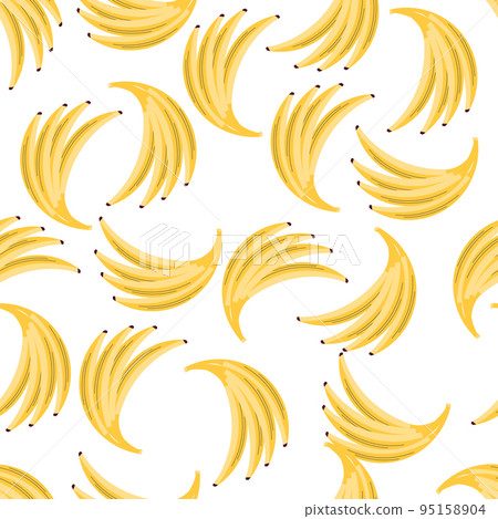 Flat Fruit Seamless Pattern Flat Fruit Seamless Pattern 95158904
