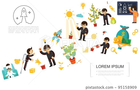 Flat Start Up Template 95158909