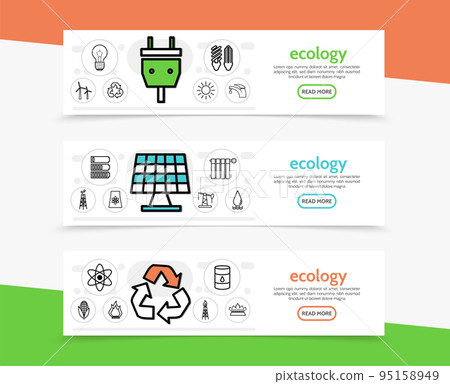 Ecology Horizontal Banners Ecology Horizontal Banners 95158949