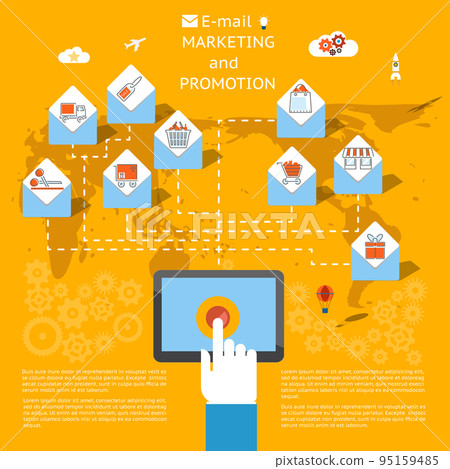 Email marketing concept 95159485