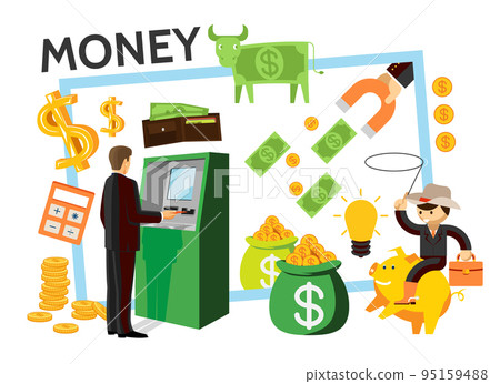 Flat Finance Icons Set Flat Finance Icons Set 95159488