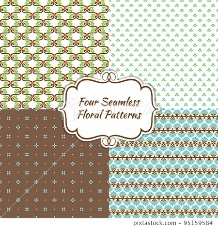 Modern Seamless Vector Floral Background Modern Seamless Vector Floral Background 95159584