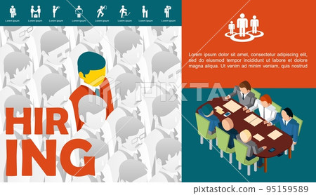 Flat Recruitment Concept Flat Recruitment Concept 95159589