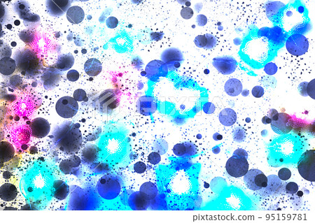 abstract watercolor painting with colored bright spots abstract watercolor painting with colored bright spots 95159781