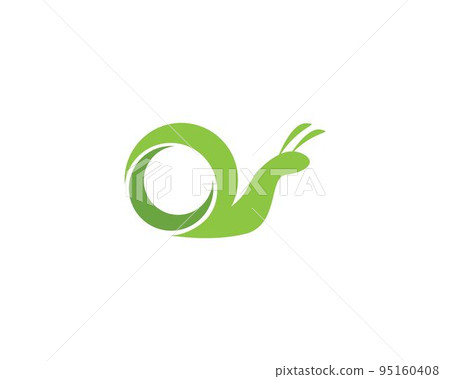 Snail in logo template Snail in logo template 95160408