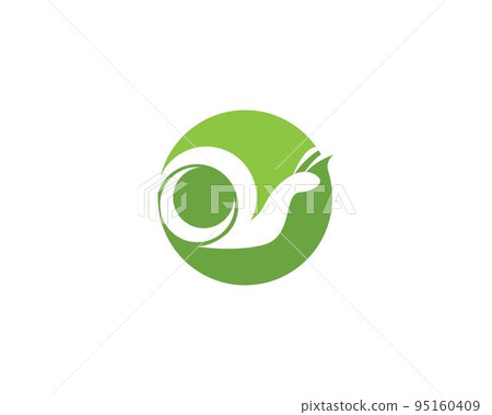 Snail in logo template Snail in logo template 95160409