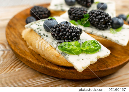 Blue Cheese on Bread Blue Cheese on Bread 95160467