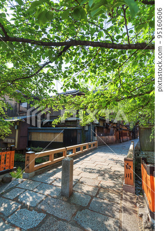 京都祗園白川鮮綠辰巳橋 京都祗園白川鮮綠辰巳橋 95160606