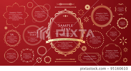 Stylish frame with Christmas motif Stylish frame with Christmas motif 95160610