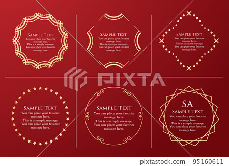 Stylish frame with Christmas motif Stylish frame with Christmas motif 95160611