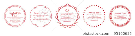 Stylish frame with Christmas motif Stylish frame with Christmas motif 95160635