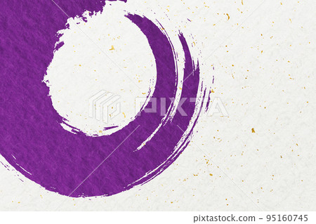 插圖素材背景日式日式毛筆書法圖像背景紋理白色白色背景白色背景金箔紫色 95160745
