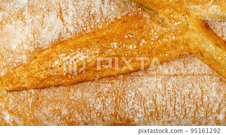 Golden Bread Crust Texture Background 95161292