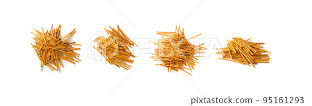 Crispy Salt Sticks with Sesame, Pretzel Sticks, Grissini or Breadsticks 95161293
