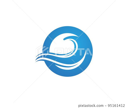 Water wave logo Template Water wave logo Template 95161412