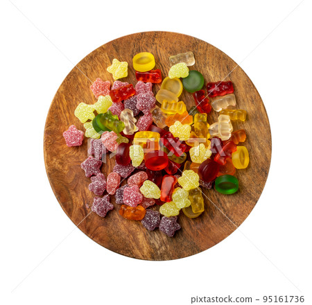 Assorted Gummy Candies Mix Isolated Assorted Gummy Candies Mix Isolated 95161736