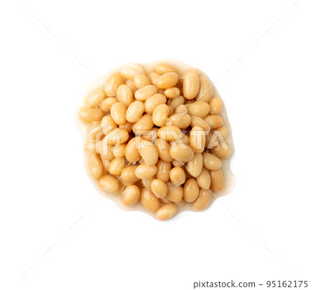 White Kidney Beans Isolated White Kidney Beans Isolated 95162175
