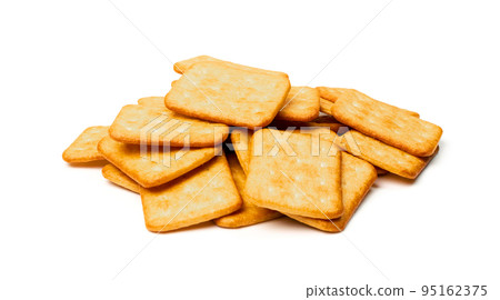Crackers or biscuits. Cookies isolated Crackers or biscuits. Cookies isolated 95162375