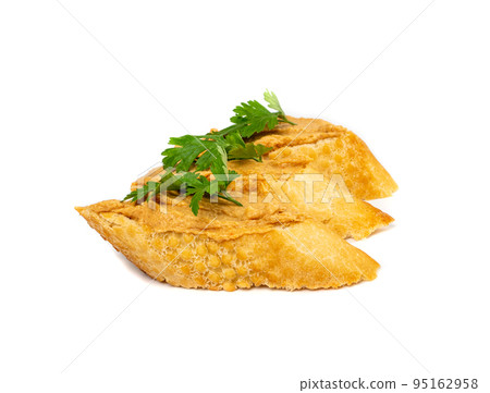 Meat Paste, Pate, Liver Spread Sandwiches Isolated 95162958
