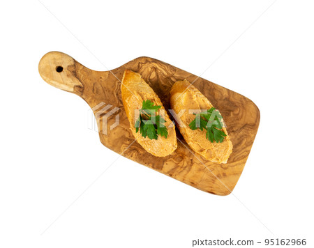 Meat Paste, Pate, Liver Spread Sandwiches Isolated 95162966