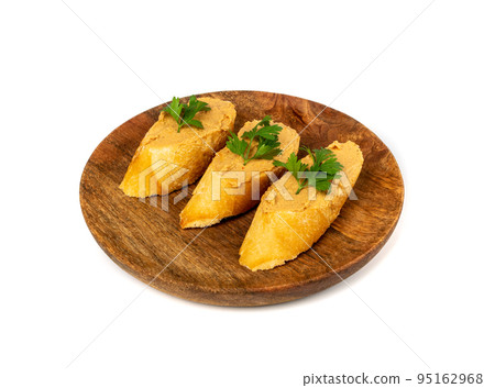Meat Paste, Pate, Liver Spread Sandwiches Isolated 95162968