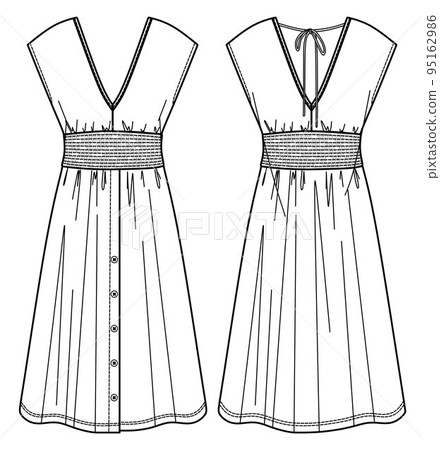 Dress flat outlet drawing