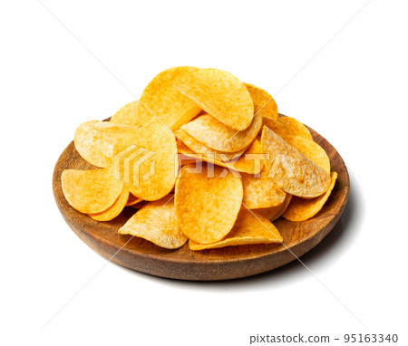 Potato Chips on Black Potato Chips on Black 95163340