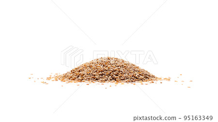 Plantago Ovata Seeds Isolated, Psyllium Husk, Isabgol Ispaghula Plantago Ovata Seeds Isolated, Psyllium Husk, Isabgol Ispaghula 95163349