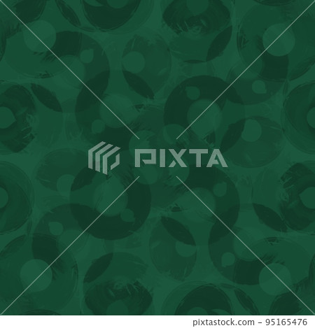 Seamless pattern colored semi-rings paint brush strokes bottle green Seamless pattern colored semi-rings paint brush strokes bottle green 95165476