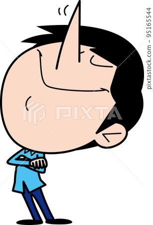 man with high nose 95165544