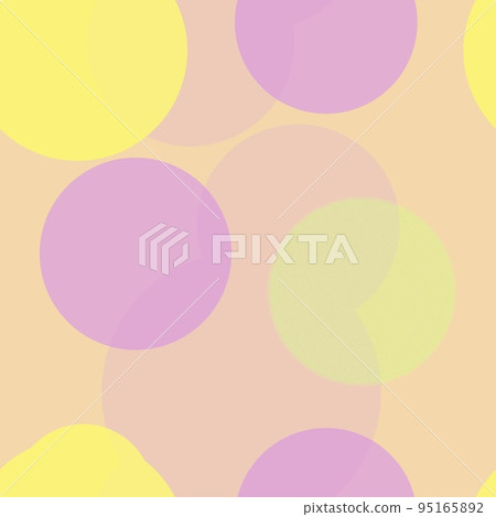 Seamless pattern of randomly arranged circles pastel shades 95165892