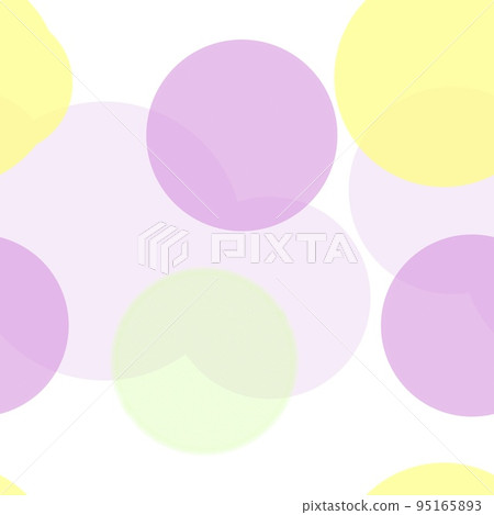 Seamless pattern of randomly arranged circles pastel shades 95165893